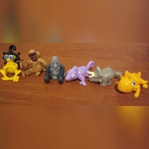 Lot Of 5 Kinder Surprise Animal Figurines Toys